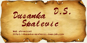 Dušanka Spalević vizit kartica